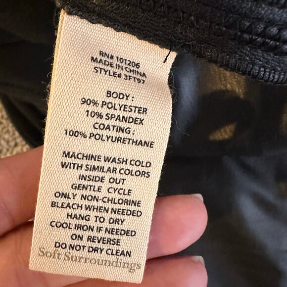 Soft Surroundings‎ Fleece Lined Leggings Size Petite Small - Picture 6 of 6